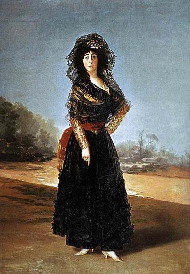 Francisco de Goya Portrait of the Duchess of Alba. Alternately known as The Black Duchess China oil painting art